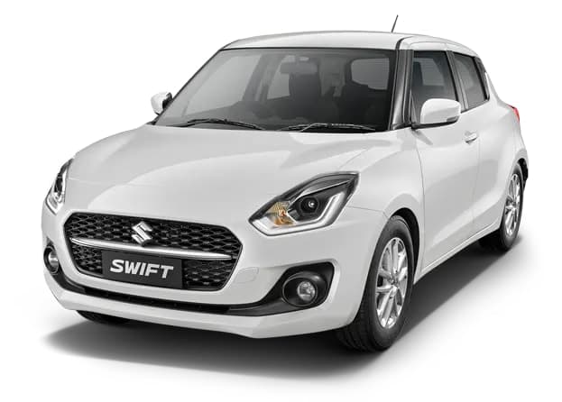 A Maruti Suzuki Dzire sedan